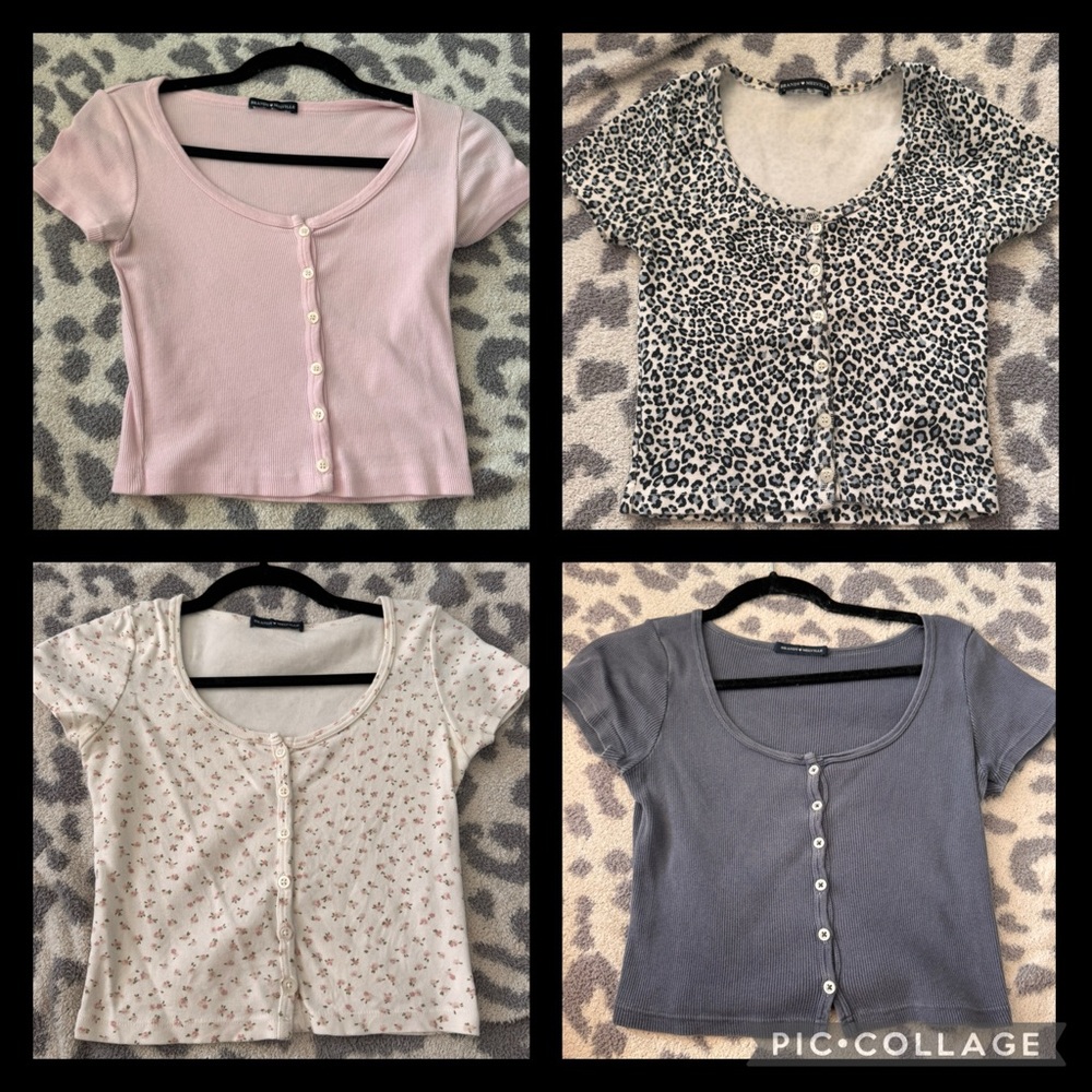 Bundle of 4 brandy t-shirts (sold together or separate)